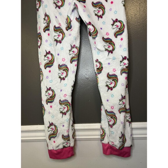 Unicorn Pajama Pants Womens XL Rainbow Fleece Lounge Sleep Drawstring Plush - Picture 6 of 8